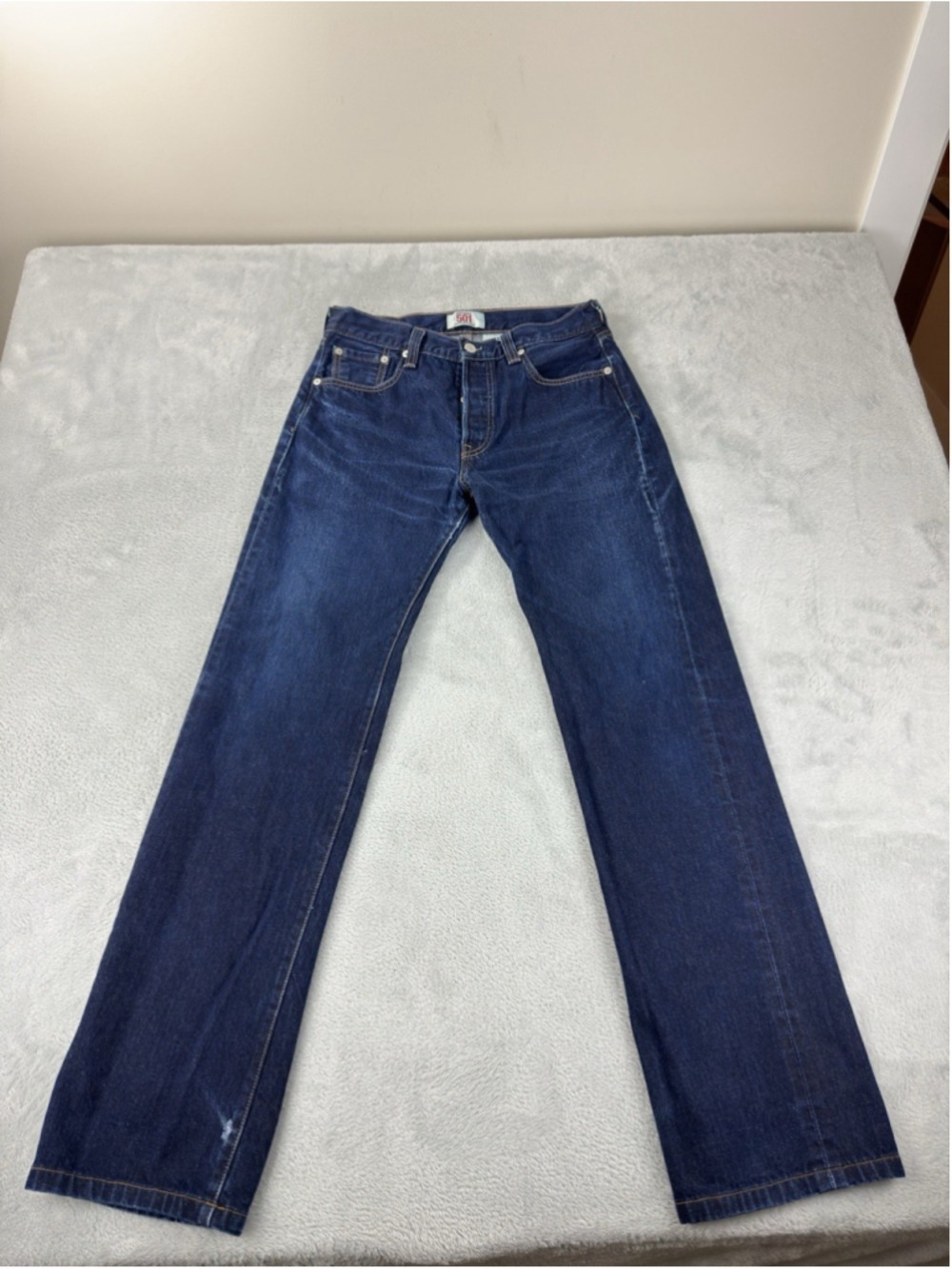 Levi's 501 Straight Leg Button Fly Red Selvedge Men's 30W x 32L Mexico